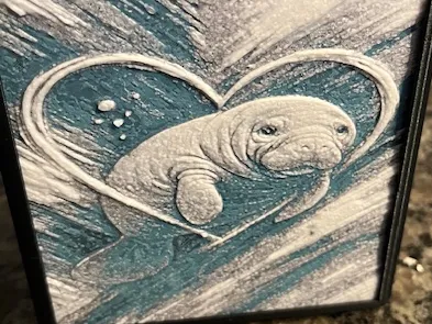 Manatee Heart Hueforge for Organizer