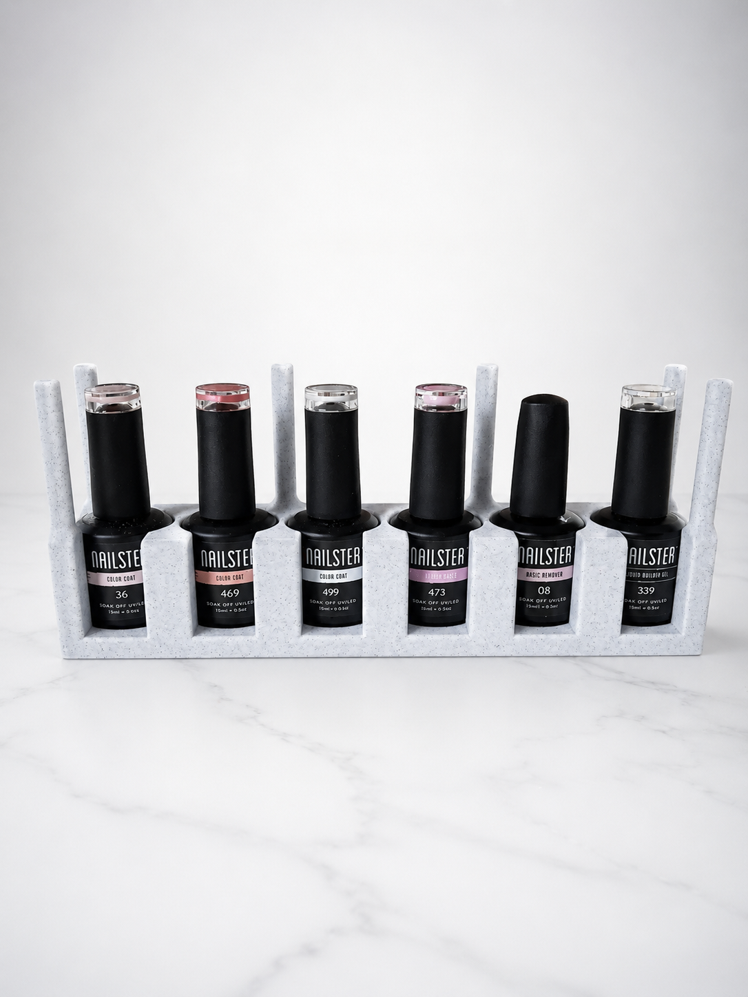 Miniatura 2 do modelo 3D Modular Stackable Gel Polish Rack – 6 Bottles