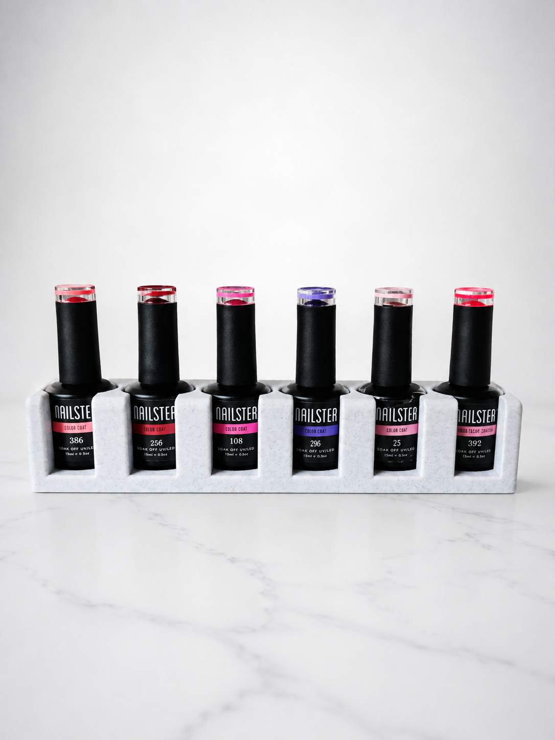 Miniatura 3 do modelo 3D Modular Stackable Gel Polish Rack – 6 Bottles