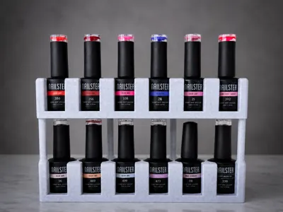 Modular Stackable Gel Polish Rack – 6 Bottles