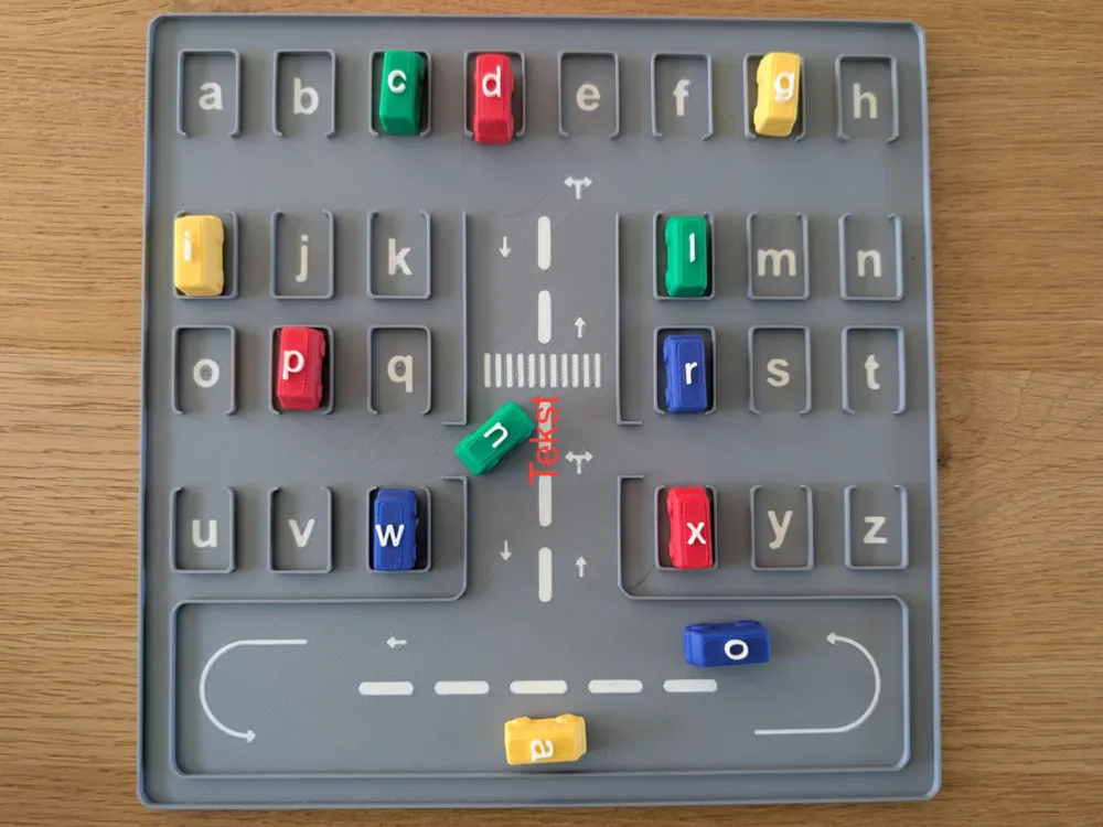 Modelo para impresión 3D: letterspel verkeer. Referencia del modelo original.