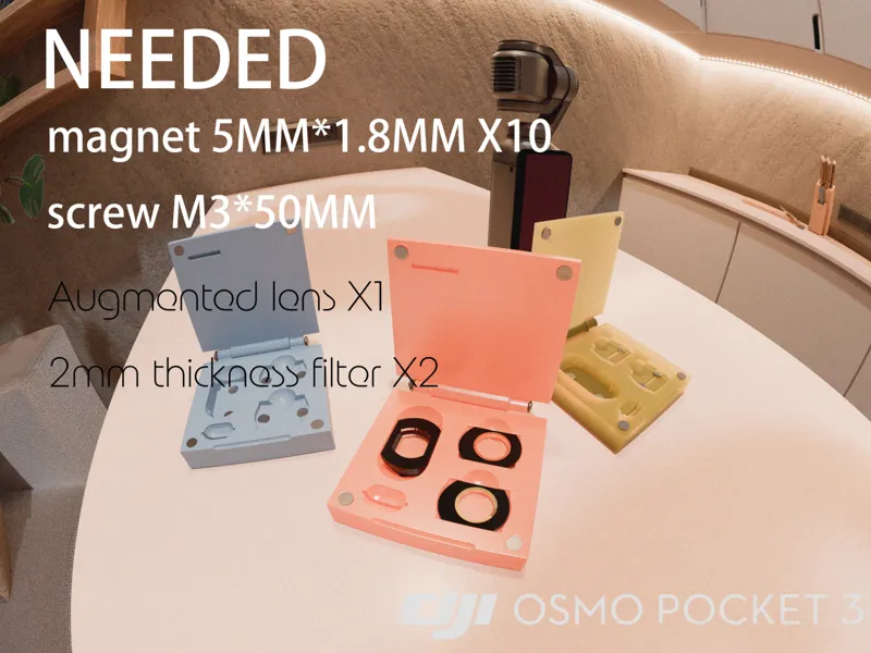 DJI pocket 3 Filters boxLens Storage