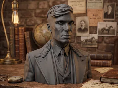 Tommy Shelby Inspired Bust Sculpture
