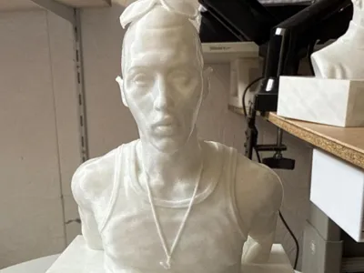 Massimo Pericolo Rapper Bust with base