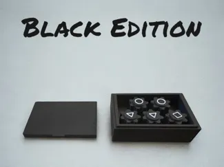 Squid Game Gonggi - Black Edition one Plate