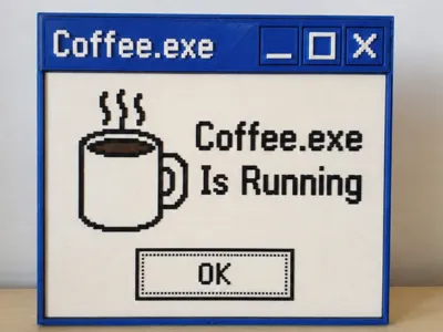 Funny Coffee Sign - Coffee.exe Is Running