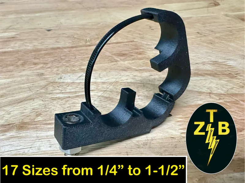 "Zip Tie Buddy" 2pcs Clamp w/ Mount Tab Cable Hose
