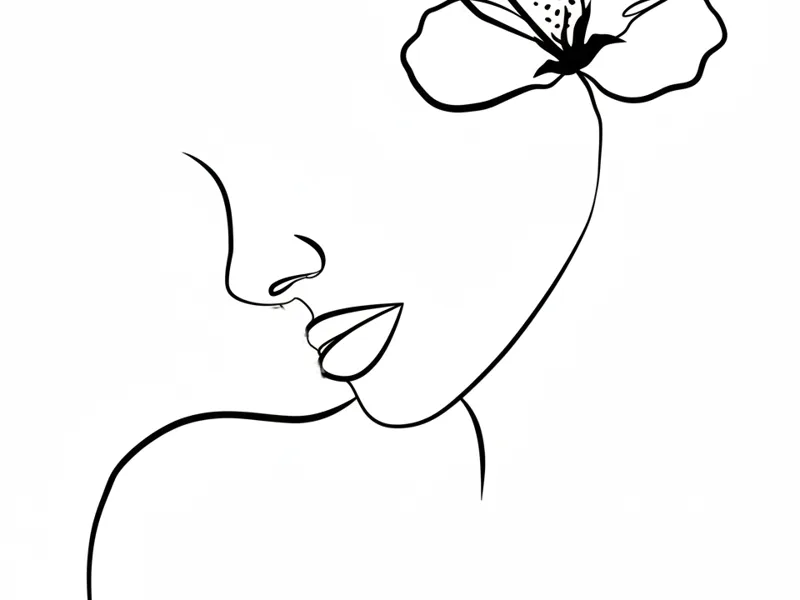 donna filo fiore