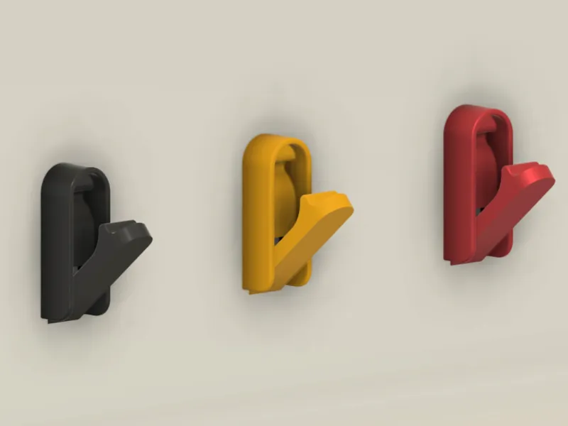 Folding wall hook