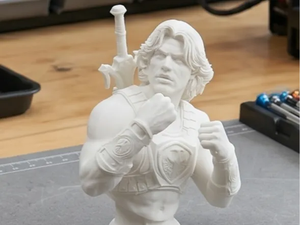 Nicholas Galitzine He-man Bust 3D Print Model 1