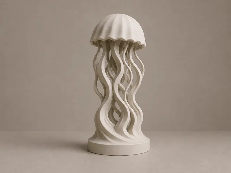 Minimalist Jellyfish Sculpture