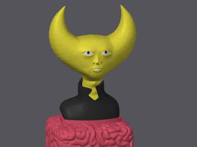 HYLICS - WAYNE BUST WITH SAGE BRAIN STAND