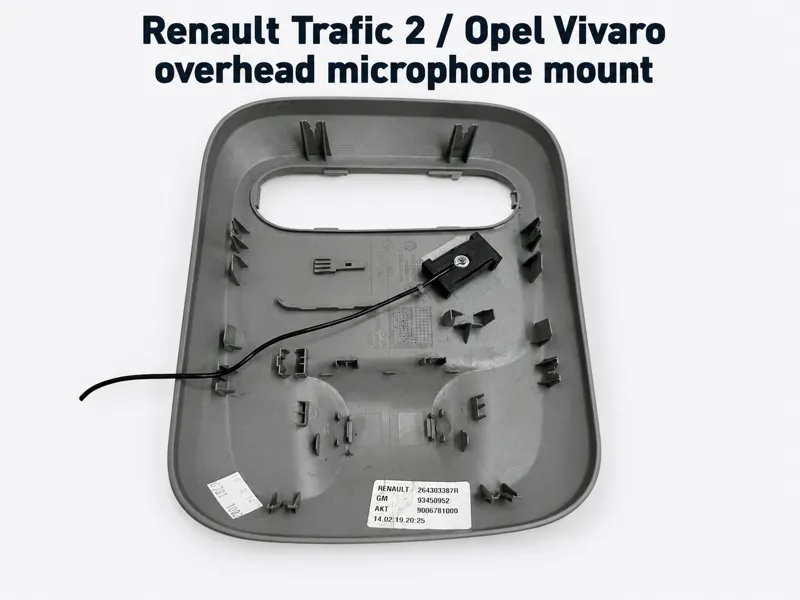 Renault Trafic 2 Opel Vivaro overhead micro mount