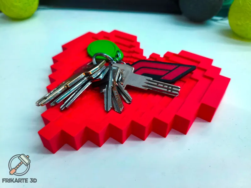 Pixel Heart Infinity Tray & Wall Decor