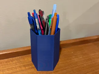 Hexagon pencil bucket