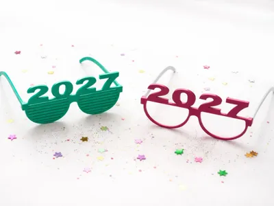 Party glasses New Year 2027