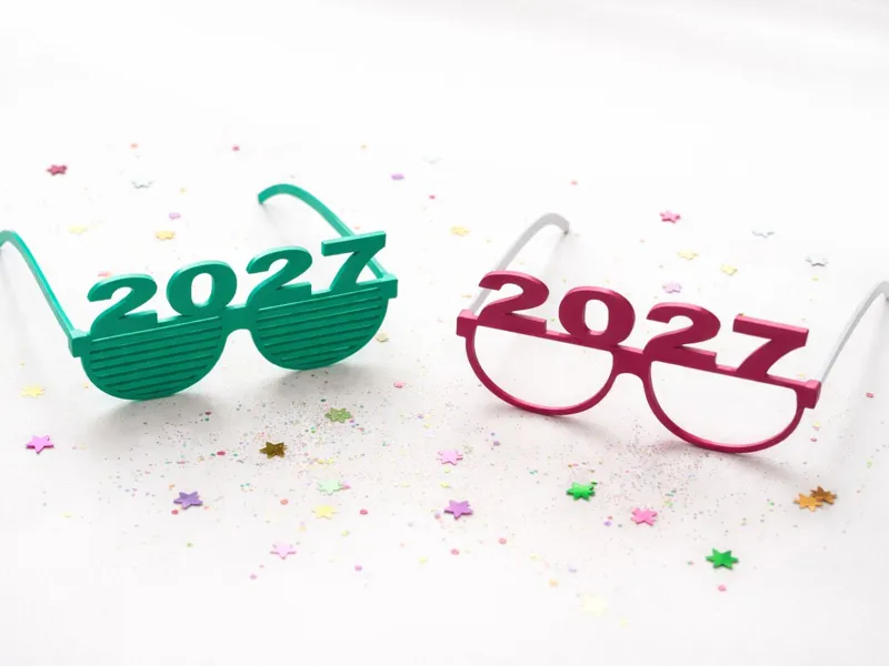 Partybrille Neujahr 2027
