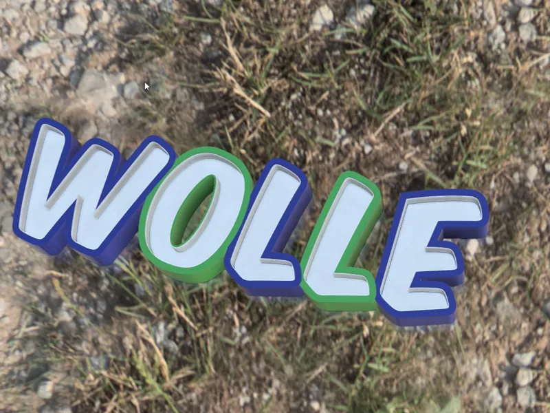 LED-Namenslampe WOLLE