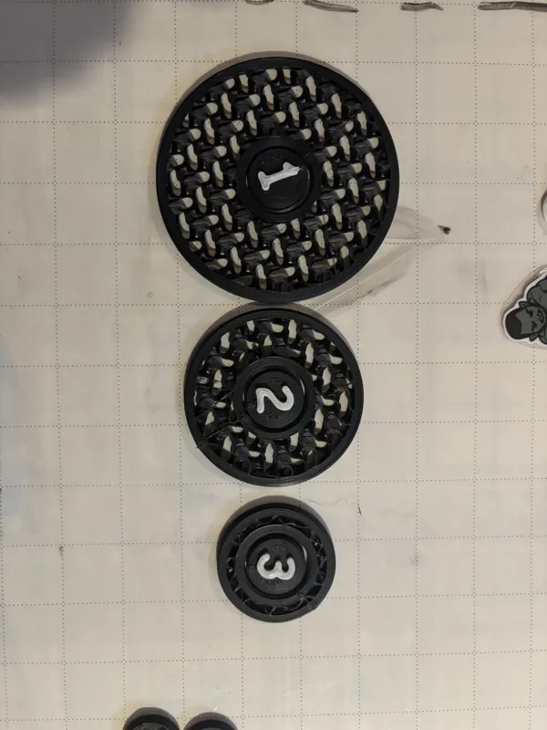 DND Numbered Tokens with large monster adapters!