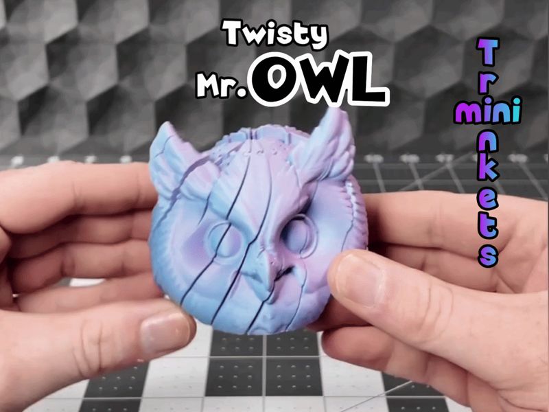 Twisty Mr. Owl Head
