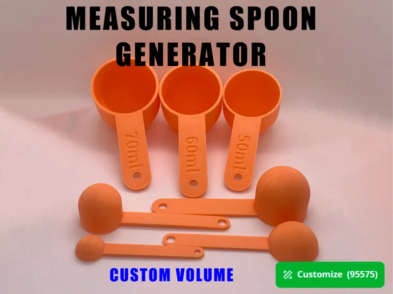 Measuring Cup Measuring Spoon Generator