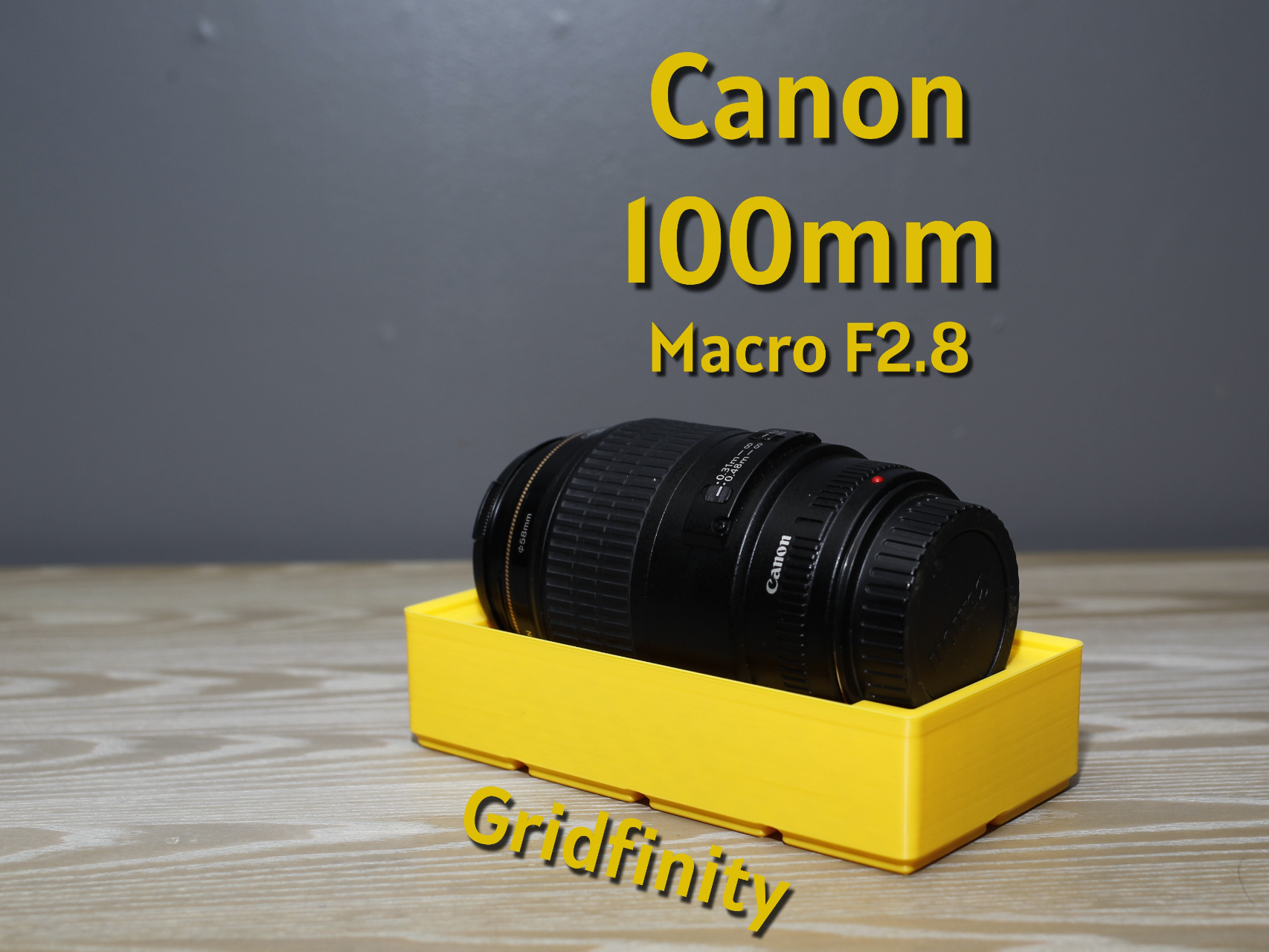 Gridfinity - Canon 100mm Macro F2.8