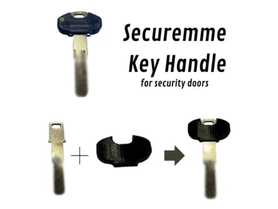 Replacement Key Handle for Security Doors