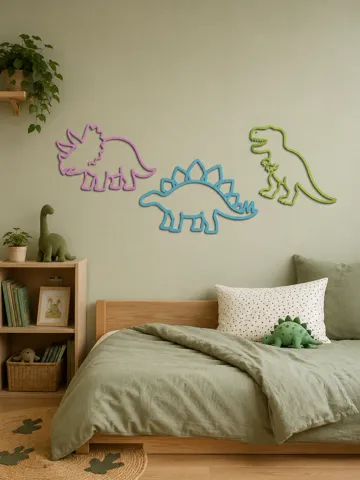 Modelo para impresión 3D: Dino frames set — vista de referencia 5