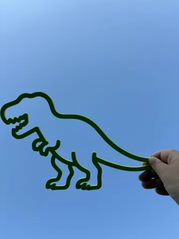 Modelo para impresión 3D: Dino frames set — vista de referencia 3