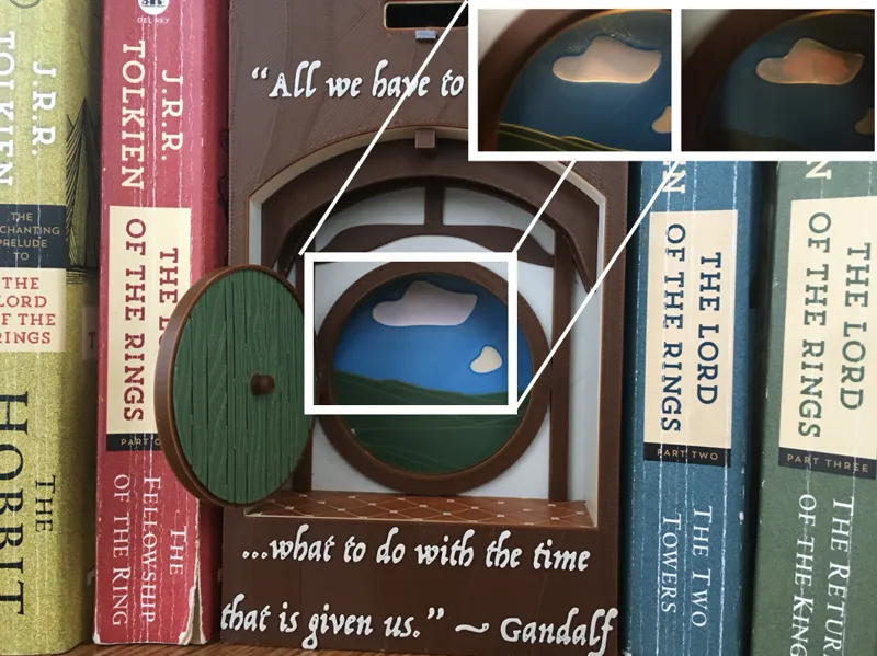 Hobbit Hole Book Nook (with hidden feature)