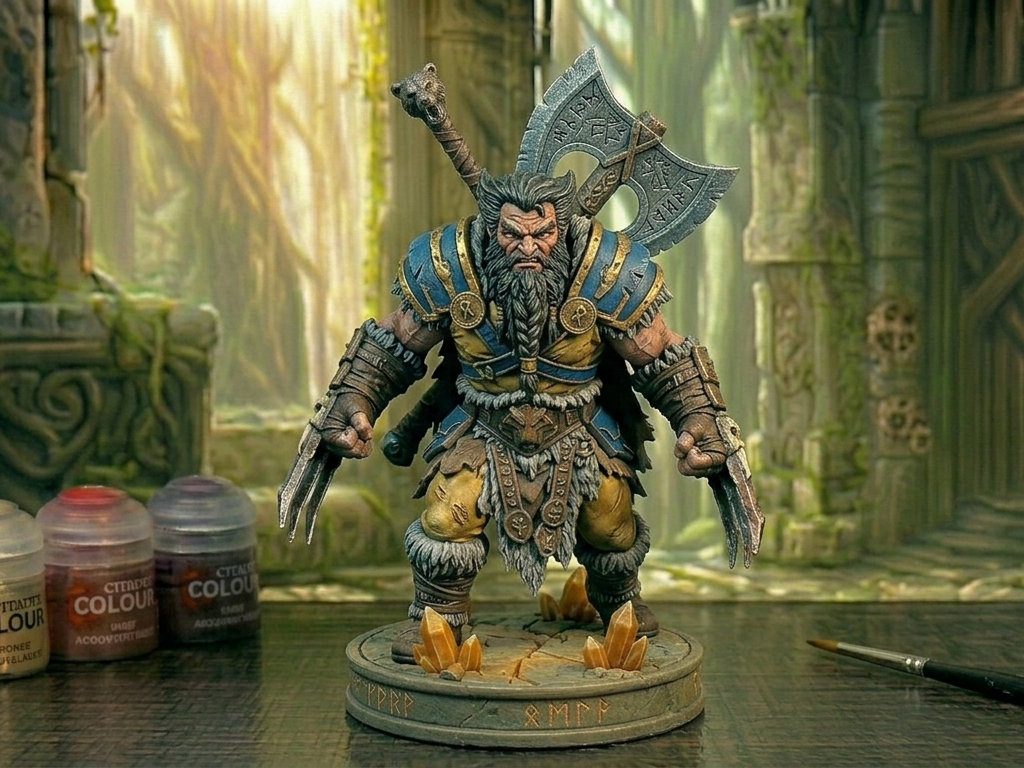 D&D MINIATURE - IL NANO BERSERKER