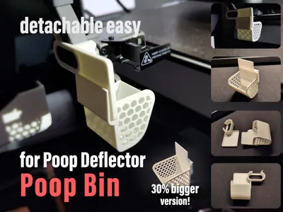 Poop Bin detachable for Poop Deflector (A1/Mini)