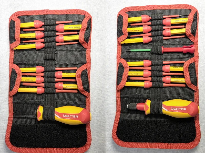Adapters for the Dexter VDE Screwdriver Set