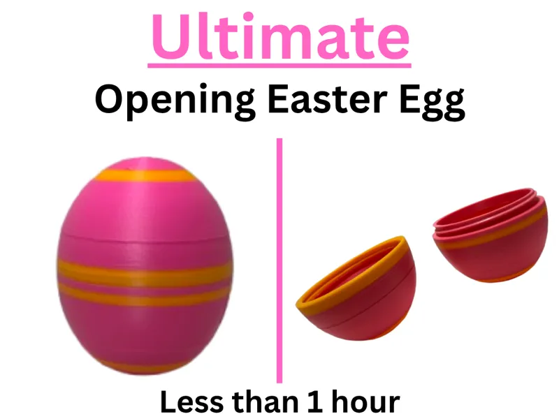 Opening Decorated Easter Egg
