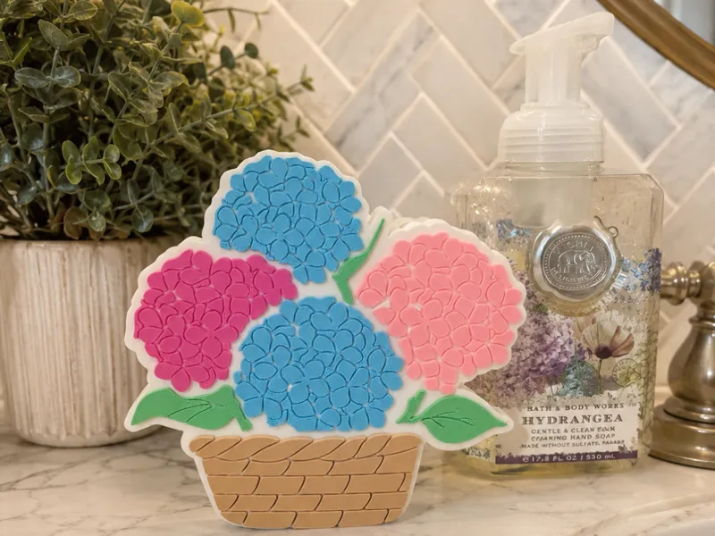 Hydrangea Basket MagicSwap Soap Holder Plate