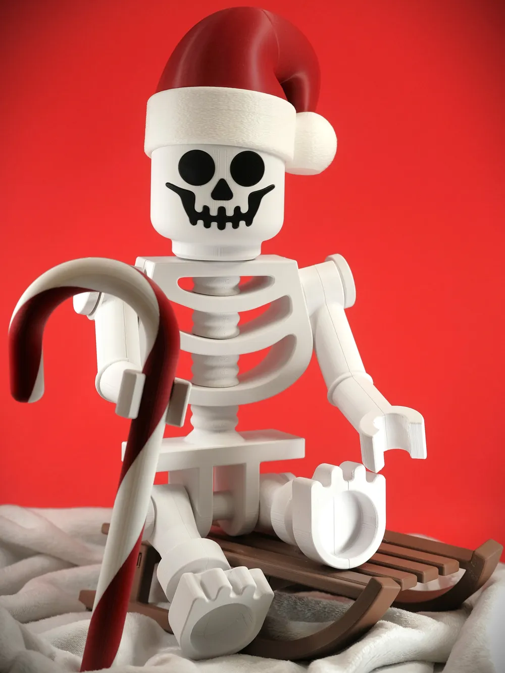 XXL Christmas Brick Skeleton - Free 3D Print Model - MakerWorld