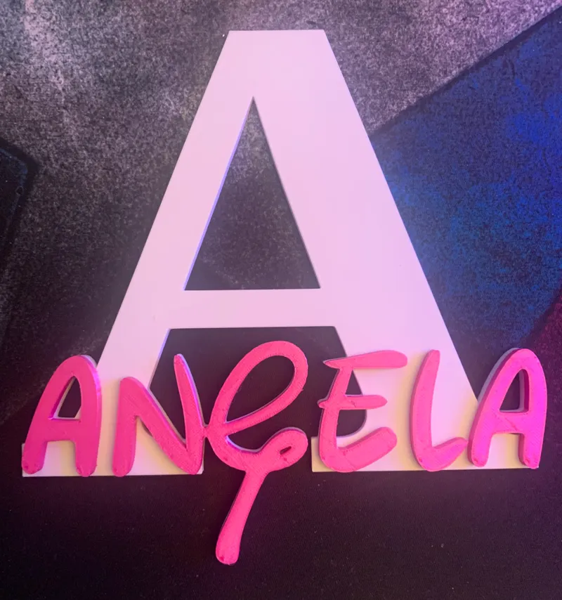 LETRAS PUERTA ANGELA