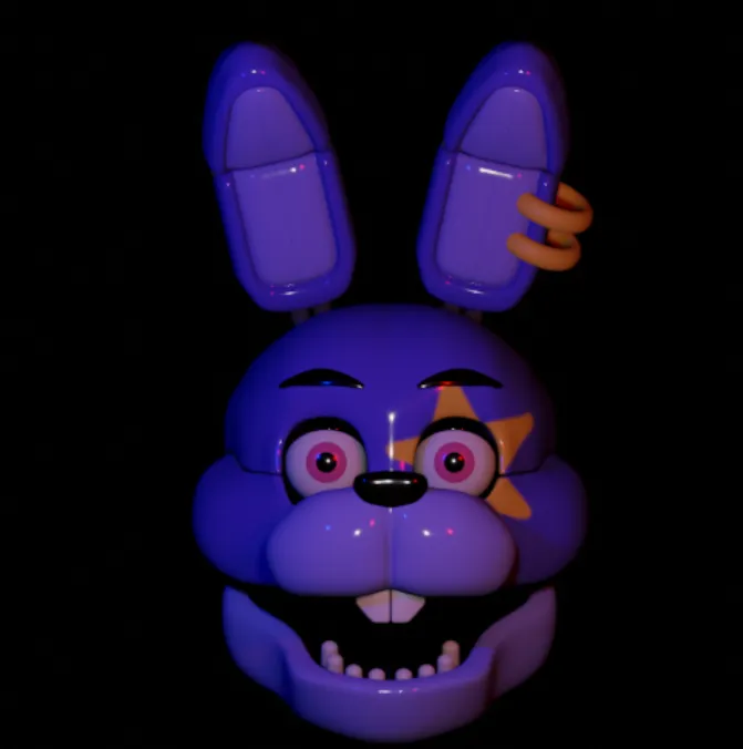 Glamrock Bonnie head - Free 3D Print Model - MakerWorld