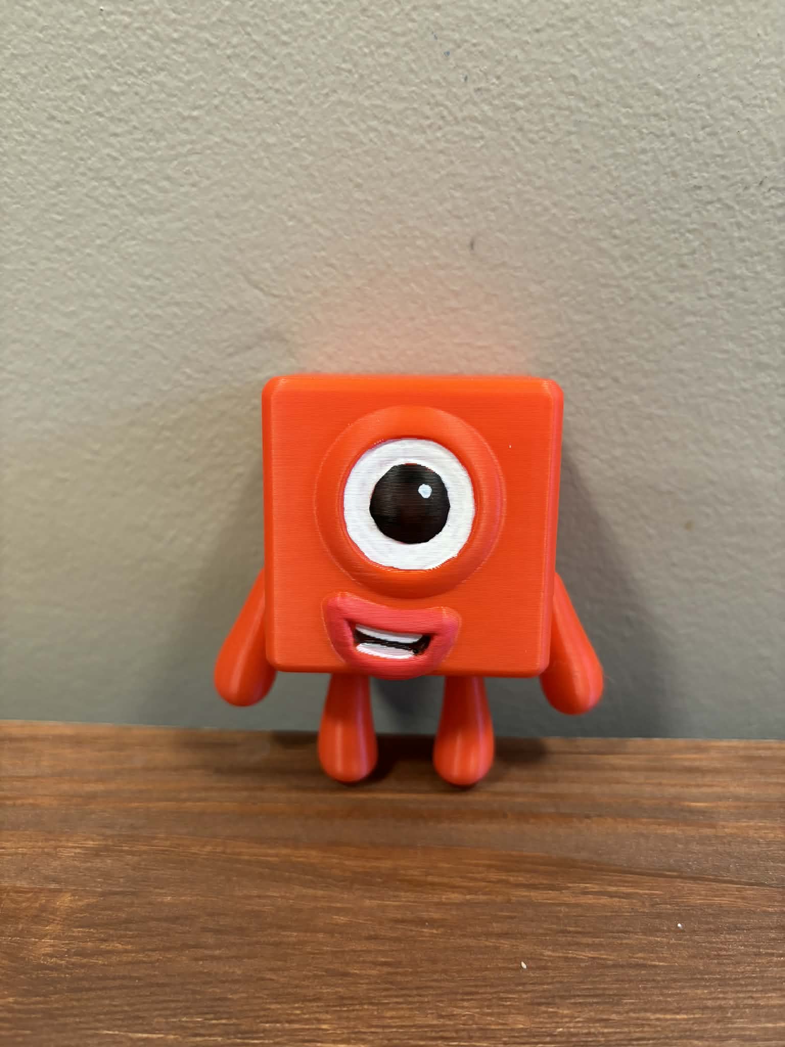 Miniatura 1 do modelo 3D Numberblock One from Numberblocks