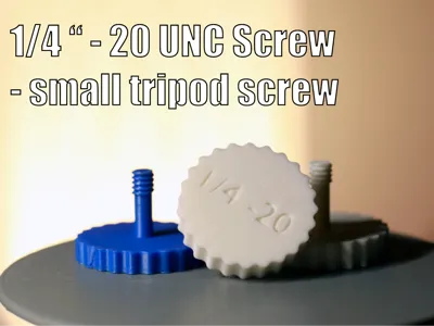 1/4"-20 UNC Screw w/spacer– Camera, Plate,Bracket