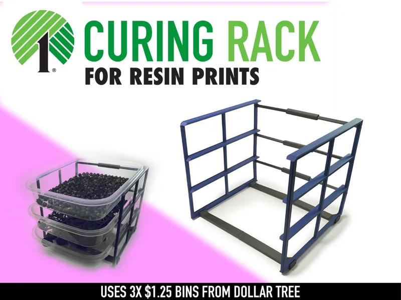 CHEAP Curing Rack for Resin Printing - Dollar Tree