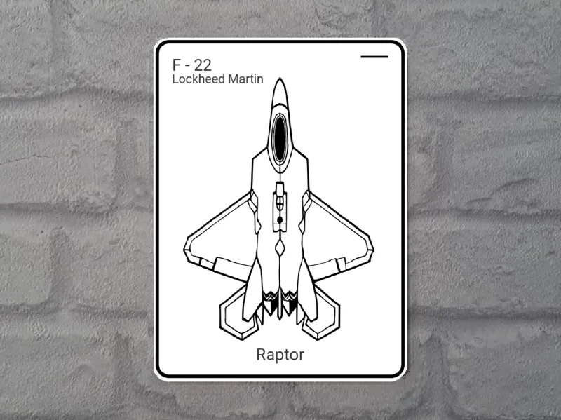 F-22 Raptor Bauplan