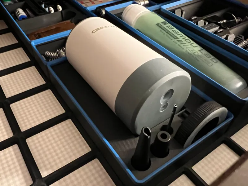 Creality vacuum pump gridfinity bin horizontal