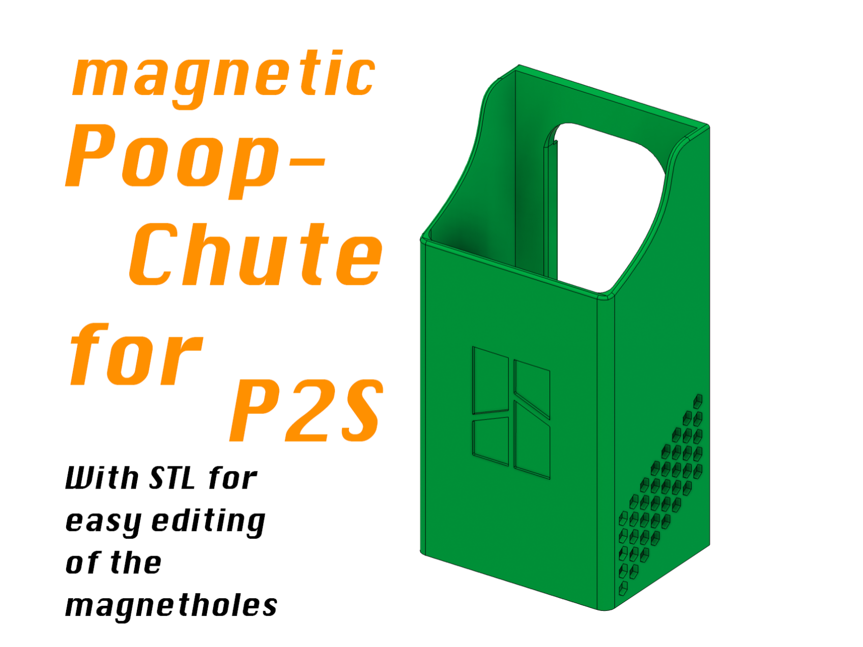 Magnetic Poop-Chute for P2S