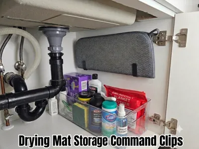 Drying Mat Storage Command Clips