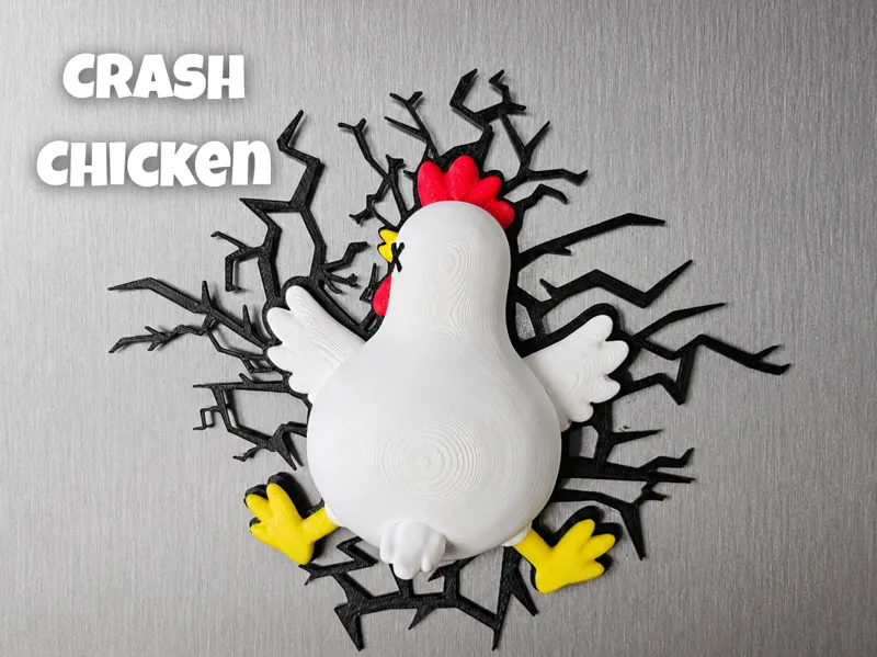 Chicken SPLAT - Fridge Magnet