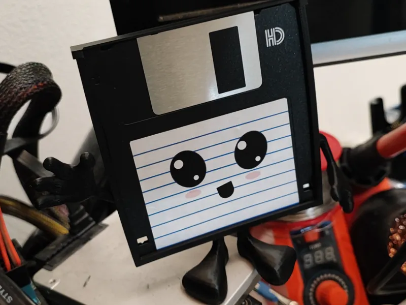 80's-2k's 3"5 floppy disk stand (remix)
