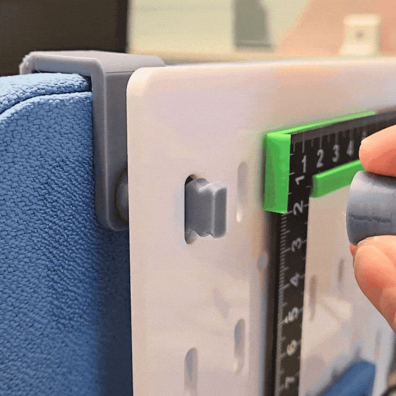 [No screws] Ikea Skadis - desk partition mount