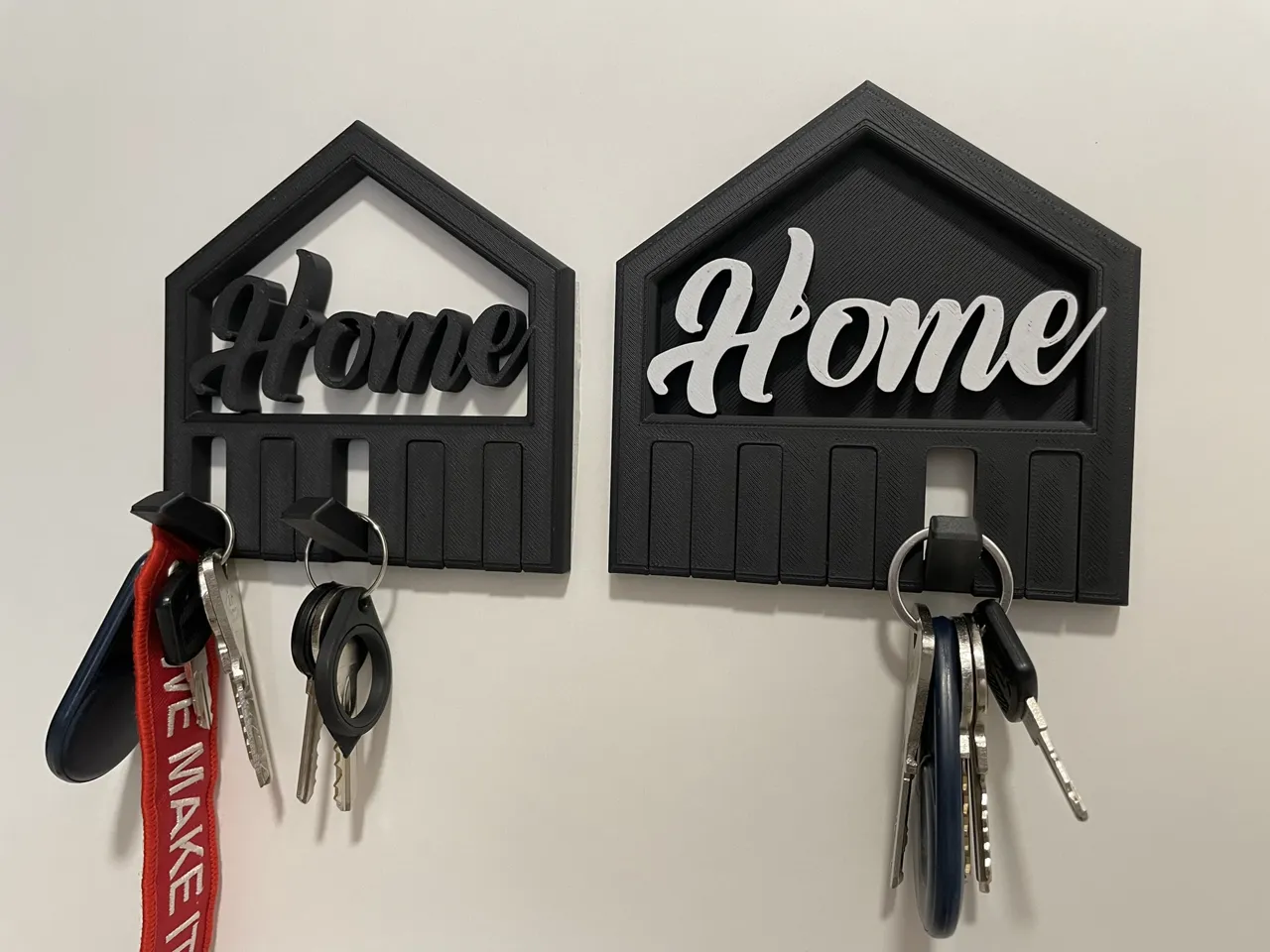 Keys Holder (Print in Place Folding Hooks) view 2