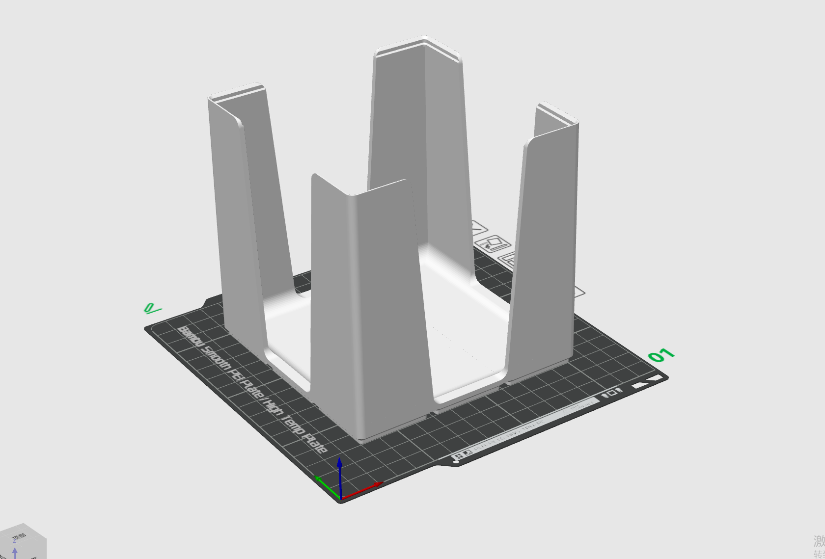 Miniatura 2 do modelo 3D Gridfinity 厨房抽屉收纳碗盒 3x3x5盒（四面开口，四边圆弧易抓取）a1mini可打